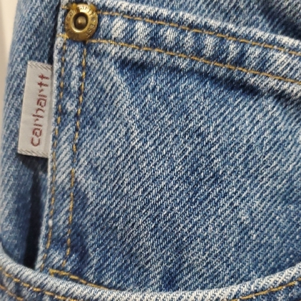 Carhartt Men's Straight Blue Jeans - Picture 7 of 7